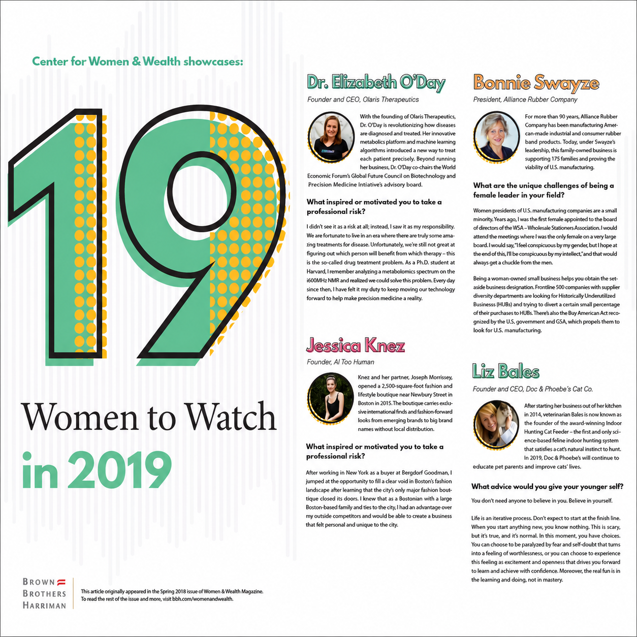 BBH Women to Watch Editorial Spread