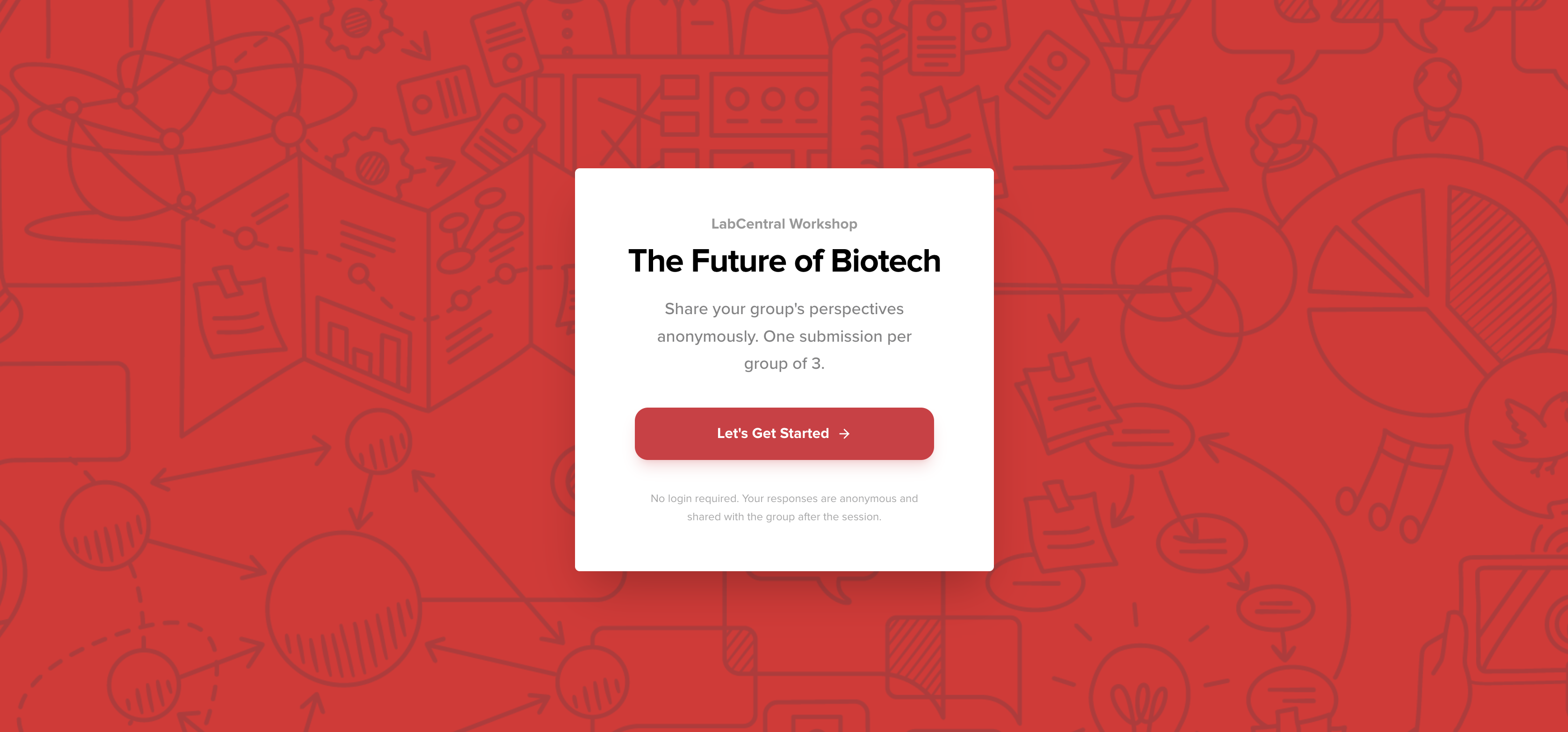Individual Perspectives Tool landing screen